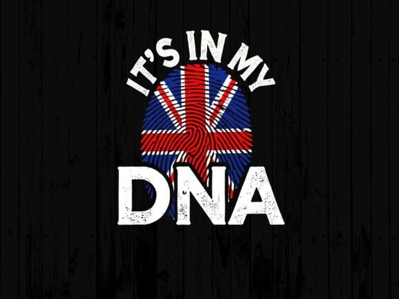 British Flag Fingerprint It's in My DNA
