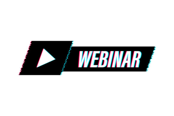 Live Webinar Button, Glitch Icon: Dynamic Motion Graphics for Digital Engagement