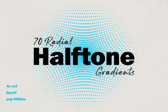 Radial Halftone Gradients: A Designer's Collection of 70 Dynamic Effects