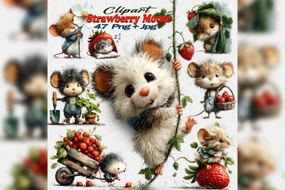 Sweeten Your Designs: Using Strawberry Mouse Clipart