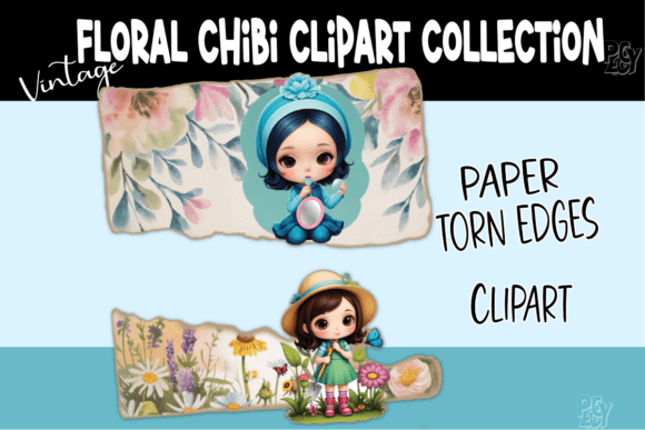 Vintage Floral Chibi Clipart: A Designer's Guide to Whimsical Self-Care Assets