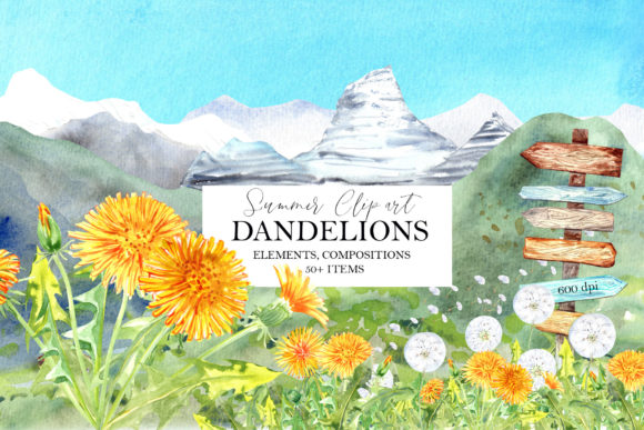 Watercolor Dandelions: Breathing Organic Life into Your Designs