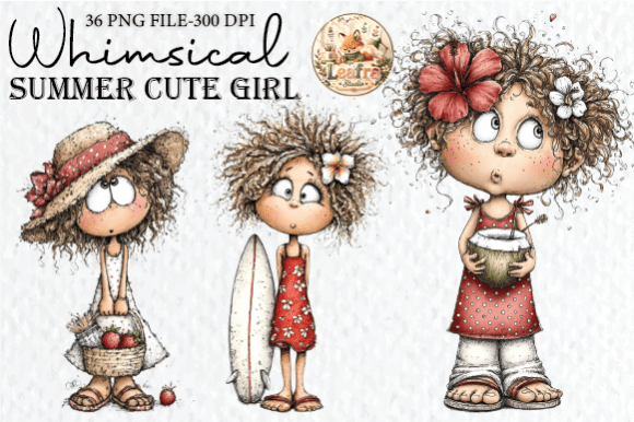 Whimsical Summer Cute Girl Clipart: A Designer's Guide